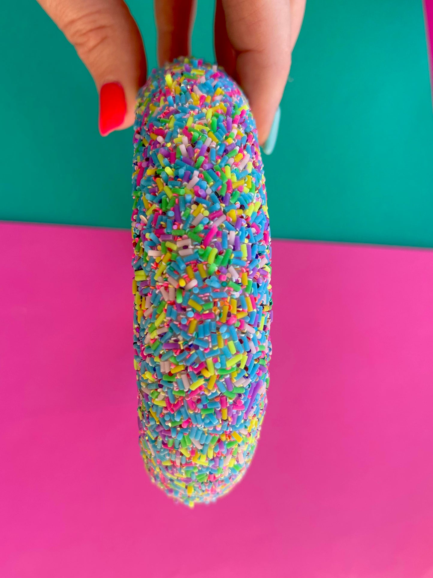 RAINBOW SPRINKLE HEADBAND BLUE