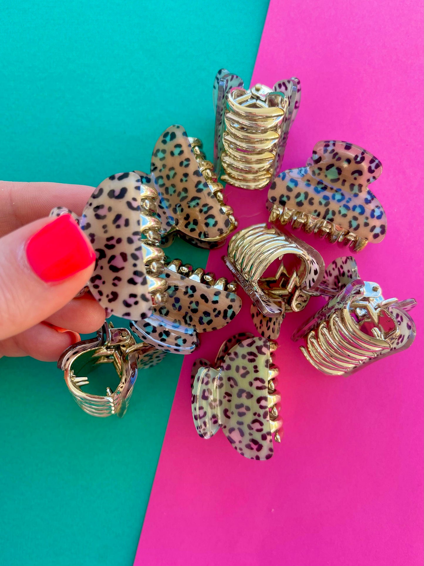 MINI CHEETAH HAIR CLAWS