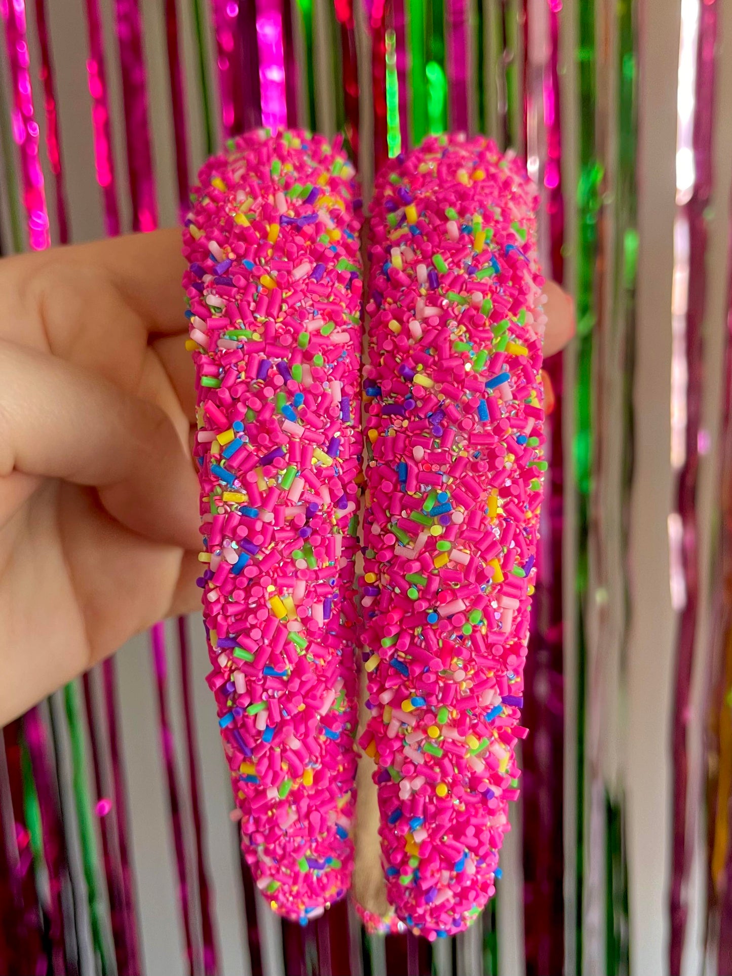 RAINBOW SPRINKLE HEADBAND PINK